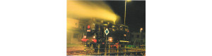 Pohlednice, Parní lokomotiva 328 011 na točně depa Letohrad, Letohradský železniční klub LZK328011